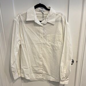 WEWOREWHAT white button down NWT